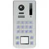 HONNOR SECURITY Video kaputelefon 4 hívógombos kültéri egység, vandálbiztos, nyomógombos kódzáras, kártyaolvasós, 110° 1080P CMOS kamerával, IP66