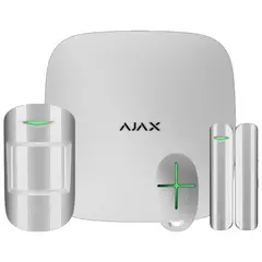 AJAX SYSTEMS Ajax StarterKit White: 1 db AJAX HUB, 1 db MotionProtect, 1 db DoorProtect, 1 db SpaceControl, fehér
