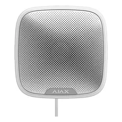 AJAX SYSTEMS Ajax StreetSiren Fibra vezetékes kültéri riasztó, fehér színű