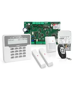 SATEL Riaszt&oacute;k&ouml;zpont (VERSAPLUS 1db), kezelővel (VERSALCDMWH 1db), transzform&aacute;tor (TR40VA 1db), vezet&eacute;k n&eacute;lk&uuml;li rendszervez&eacute;rlő (VERSAMCU 1db)