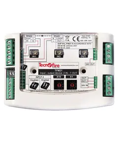 TECNOFIRE Címezhető bővítő modul, izolátoros, 2 bemenet, 1 kimenet