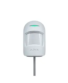 AJAX SYSTEMS Ajax MotionProtect vezetékes PIR mozgásérzékelő, 12 m 85°, kisállatvédelem 20 kg / 5 0cm, fehér