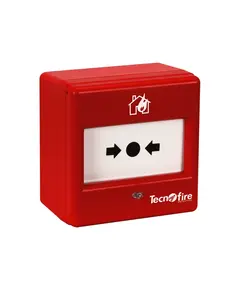 TECNOFIRE Kézi jelzésadó törhető üveggel  és / vagy resetelhető, címezhető gombbal beltéri használatra
