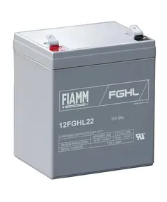 FIAMM 12FGHL22, FIAMM pr&eacute;mium akkumul&aacute;tor, 12V/5Ah, 1,9 kg, h: 90 sz: 70 m: 101mm