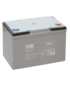 FIAMM 12FGL70/L, FIAMM pr&eacute;mium akkumul&aacute;tor, 12V/70Ah, 21 kg, h: 348 sz: 167 m: 177mm