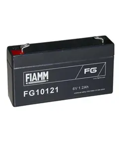 FIAMM FG10121, FIAMM pr&eacute;mium akkumul&aacute;tor, 6V/1,2Ah, 0,3 kg, h: 97 sz: 24 m: 51mm