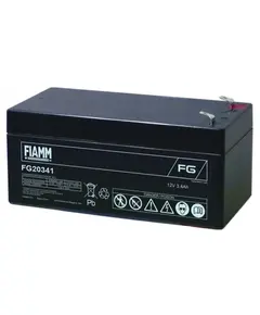 FIAMM FG20341, FIAMM pr&eacute;mium akkumul&aacute;tor, 12V/3,4Ah, 1,3 kg, h: 134 sz: 65 m: 60mm