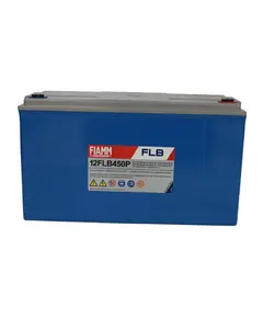 FIAMM 12FLB450P, FIAMM pr&eacute;mium akkumul&aacute;tor, 12V/120Ah, 38,5 kg, h: 379 sz: 174 m: 214mm