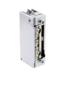 JIS Elektromos zár, ellenoldal, zárfogadó, normál, csúszó retesz, 24/48V AC/DC, kisáramú, átfordítható (tokközépbe szerelhető, tokkivágás nélküli)