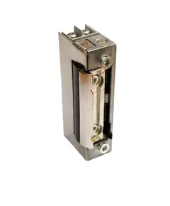 JIS Elektromos zár, ellenoldal, zárfogadó, radiálisan mozgó retesszel, kiakasztható, kisáramú, keskeny 12/24V AC/DC, 12V 100% üzem, normál, átfordítható,