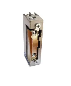JIS Elektromos zár, ellenoldal, zárfogadó, radiálisan mozgó retesszel. Kiakasztható, belső memóriás, keskeny, 12/24V AC/DC, 12V/0,6A - 24 V/1,1A,  átfordítható