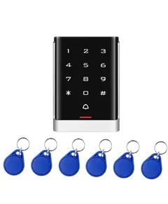 HONNOR SECURITY Egy ajt&oacute;s k&uuml;lt&eacute;ri bel&eacute;ptető k&oacute;dz&aacute;r k&aacute;rtyaolvas&oacute; &eacute;rintők&eacute;pernyős h&aacute;tt&eacute;rvil&aacute;g&iacute;t&aacute;s 6db 125KHz proxy