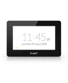 SATEL 7" &eacute;rintők&eacute;pernyős kezelő, fekete, Mifare hiteles&iacute;t&eacute;s