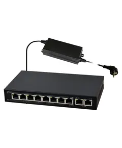PULSAR  S108-90W 10-porttal rendelkező switch 8 darab IP kamer&aacute;hoz