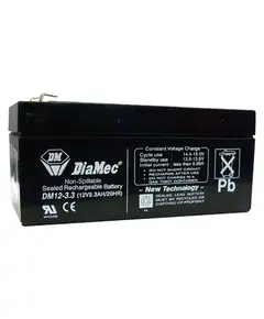 DIAMEC AGM akkumul&aacute;tor, 12V / 3,3Ah, z&aacute;rt, gondoz&aacute;smentes