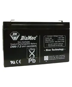 DIAMEC AGM akkumul&aacute;tor, 6V / 7,2Ah, z&aacute;rt, gondoz&aacute;smentes
