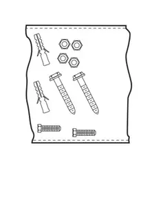 CHAMBERLAIN ML510EV garázskapu motor felszerelő csomag - csavarok 