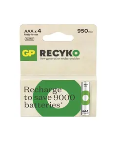 GP AAA 950mAh GP100AAAHCE-PP4 Recyko mikro akku Ni-Mh