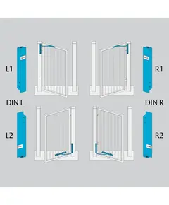 ASSA ABLOY AA K&uuml;lt&eacute;ri Vertik&aacute;lis Kapucsuk&oacute; - Jobb, Fekete