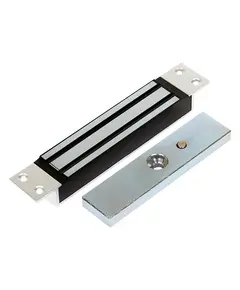 EMAGNET Bevésős síkmágnes 180kg tartóerő 12/24Vdc 184x30,5x22,5mm IP42 tolóajtókhoz