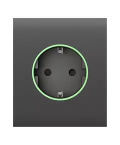 AJAX SYSTEMS Ajax CenterCover (basic) előlap Outlet (type F) intelligens aljzathoz, sz&uuml;rke