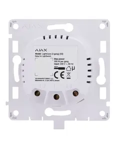 AJAX SYSTEMS Ajax LightCore (2-gang) rel&eacute; Ajax LightSwitch dupla intelligens f&eacute;nykapcsol&oacute;hoz, 868MHz