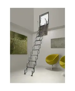 FANTOZZI ACI ALLUMINIO falból nyitható padlásfeljáró SPECIAL ELEGANT kivitelben, csapónyílás: 80x80 - 130x100, magasság: 301/325, ajtó vastagság: 18/28