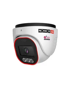 PROVISION-ISR 4MP aktív elrettentő fix objektíves dómkamera hibrid LED-del és DDA1 analitikával