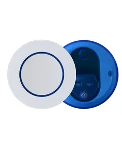 TIGERMAT Távirányító gomb, egy csatornás,  fix kódos, 50-100 méter hatótávolság, kék LED világítás, fehér színű