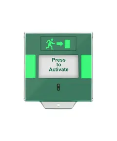 HONNOR SECURITY V&eacute;szhelyzeti ajt&oacute;nyit&oacute; gomb, 0,1 &ndash; 10cm &eacute;rz&eacute;kel&eacute;si t&aacute;vols&aacute;g, IP55 v&eacute;detts&eacute;g, rozsdamentes ac&eacute;l, NO\NC\COM kimenet, z&ouml;ld sz&iacute;nű