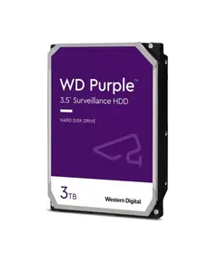 WESTERNDIGITAL Western Digital Purple HDD, 3TB, 5400RPM, SATA-600 256MB, folyamatos üzemű 24/7 rögzítés