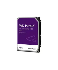 WESTERNDIGITAL Western Digital Purple HDD, 4TB, 5400RPM, SATA-600 256MB folyamatos üzemű 24/7 rögzítés