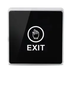 HONNOR SECURITY HS-K9B &eacute;rint&eacute;smentes, k&ouml;zel&iacute;t&eacute;s&eacute;rz&eacute;kelős kiengedőgomb EXIT felirattal 86x86x21 mm