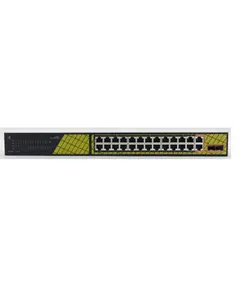 GENATA GNT-RP1428ES egy professzionális, nagy teljesítményű PoE switch 24 100Mbps PoE port, 2 1000Mbps Uplink, 2 1000Mbps SFP port