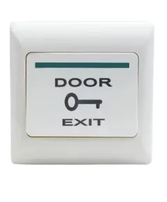 HONNOR SECURITY Műanyag, feh&eacute;r, sűllysztett szerel&eacute;sű nyom&oacute;gomb "EXIT" felirattal, NO/C kontaktus, 86x86cm,