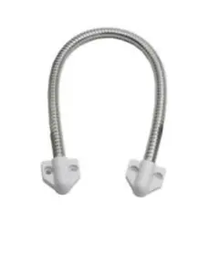 HONNOR SECURITY HS-201 rozsdamentes acél, műanyag fejű ajtóhurok, átvezető gégecső 400x8mm