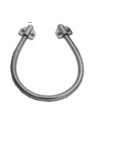 HONNOR SECURITY HS-301 rozsdamentes acél, fém fejű ajtóhurok, átvezető gégecső 400x8mm