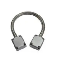 HONNOR SECURITY HS-401B rozsdamentes acél, fém fejű ajtóhurok, átvezető gégecső 400x10mm