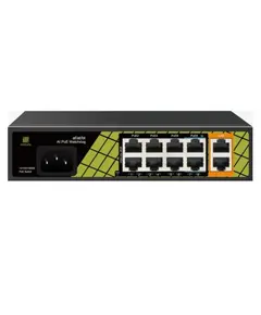 GENATA GNT-ES10UD-P-E  AI PoE Switch 120 W-os t&aacute;pegys&eacute;g, 7. &eacute;s 8. port maxim&aacute;lis teljes&iacute;tm&eacute;nye 60 W