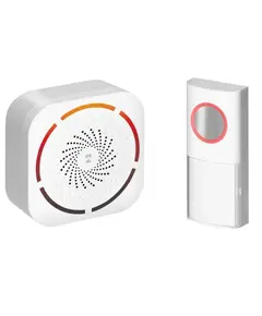 ORNO TULO DC, vezet&eacute;k n&eacute;lk&uuml;li, akkumul&aacute;toros ajt&oacute;csengő, tanul&oacute; rendszer, 36 hang, 150 m, feh&eacute;r