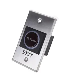 HONNOR SECURITY HS-K2A &Eacute;rint&eacute;smentes infrav&ouml;r&ouml;s ajt&oacute;nyit&oacute; gomb "No Touch" &eacute;s "EXIT" felirattal, NO/NC/COM  115x70x25mm