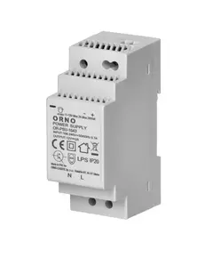 ORNO OR-PSU-1643 DIN s&iacute;nre szerelhető t&aacute;pegys&eacute;g, 12V DC, 2A, 24W, 2 modul sz&eacute;less&eacute;g