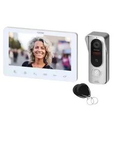 ORNO ORVDP-72/W ANGU &ndash; Egylak&aacute;sos vide&oacute;s kaputelefon szett, 4-eres, 7" LCD, RFID, feh&eacute;r