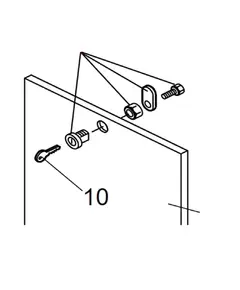 FAAC Alkatrész, zár, 620-as sorompóhoz