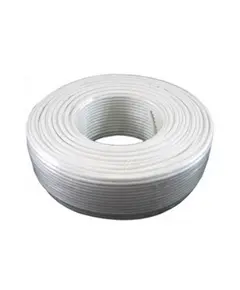 HONNOR SECURITY HS -6x0.22mm2 RIASZTÓ KÁBEL 100 m Sodrott réz erek, réz földszál, alufólia árnyékolás, selyem tépőzsinor, fehér PVC köpeny 