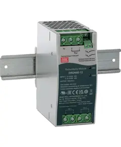 PULSAR DRDN40 redund&aacute;ns t&aacute;pegys&eacute;g modul 12V DC 40A DIN-s&iacute;nre szerelhető, SCP/OLP v&eacute;delemmel, LED kijelz&eacute;ssel