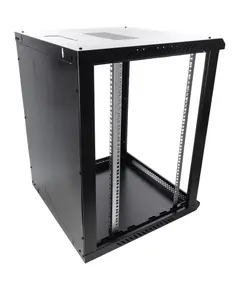 PULSAR 15U / 19&rdquo; RACK szekr&eacute;ny, falra szerelhető, &ouml;sszeszerel&eacute;sre k&eacute;sz, fekete, 600x600