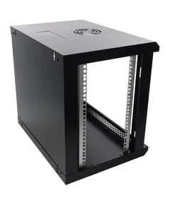 PULSAR 9U / 19&rdquo; RACK szekr&eacute;ny, falra szerelhető, &ouml;sszeszerel&eacute;sre k&eacute;sz, fekete, 540x402