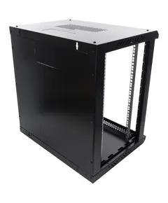 PULSAR 12U / 19&rdquo; RACK szekr&eacute;ny, falra szerelhető, &ouml;sszeszerel&eacute;sre k&eacute;sz, fekete, 600x450