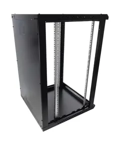 PULSAR 18U / 19&rdquo; RACK szekr&eacute;ny, falra szerelhető, &ouml;sszeszerel&eacute;sre k&eacute;sz, fekete, 600x600